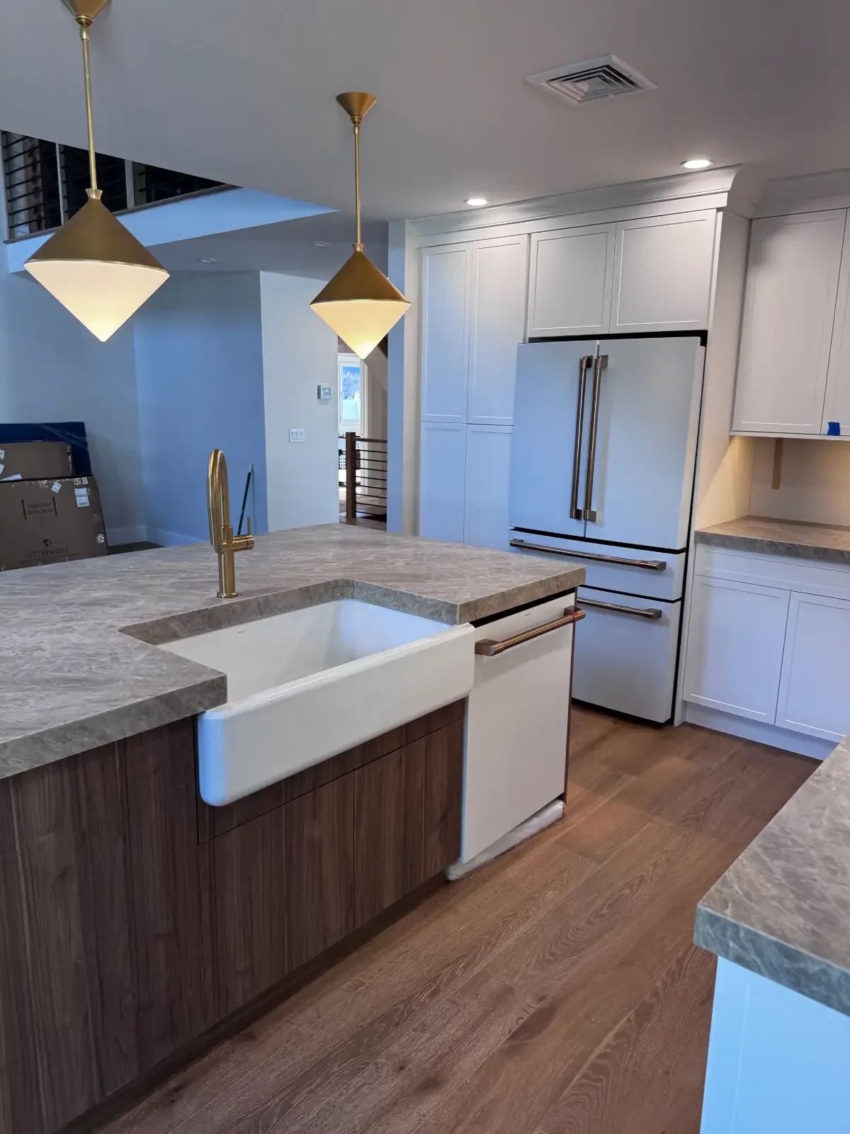 Kitchen upgrade detail from a complete Long Island home renovation